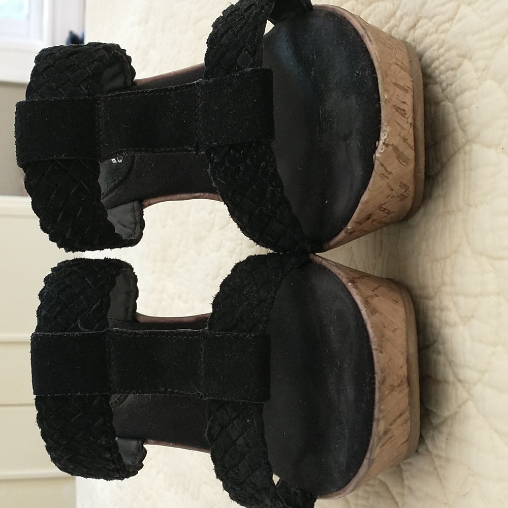 Mia Cork Wedge Sandals